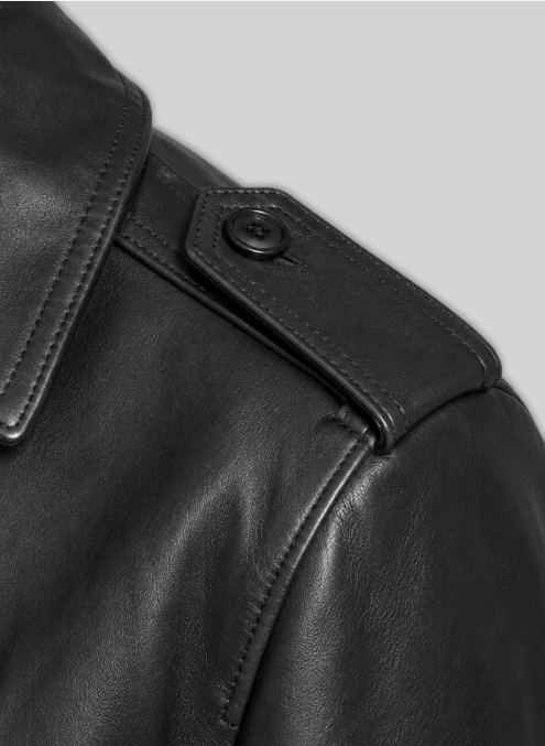 Leather Long Coat #205
