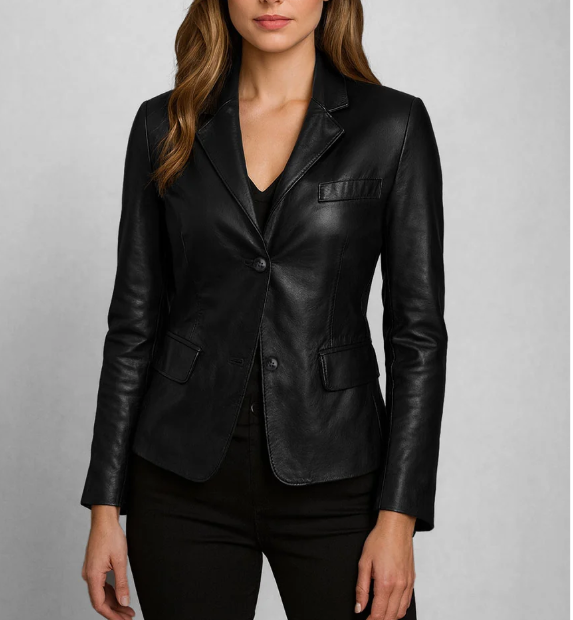Leather Blazer