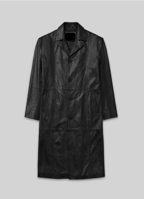 Leather Long Coat #201