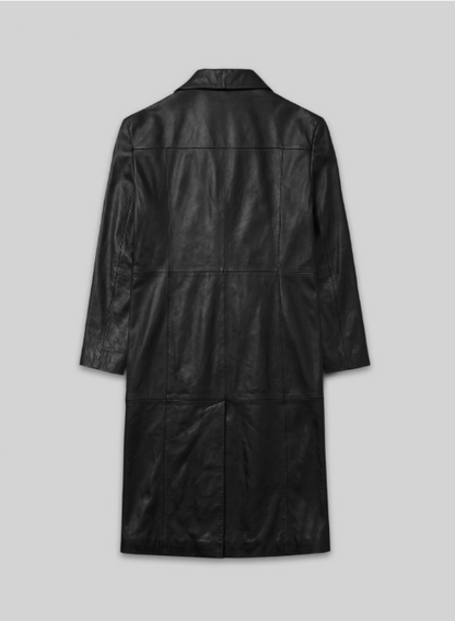 Leather Long Coat #201