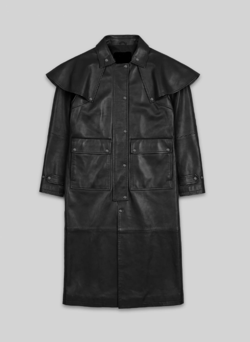 Leather Duster with Cape
