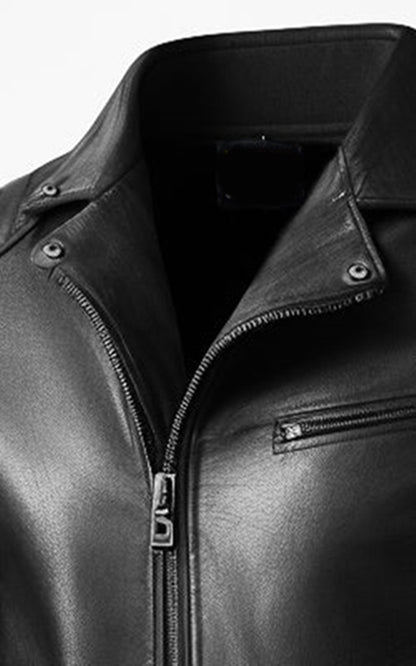 Martin Men Black Leather Jacket