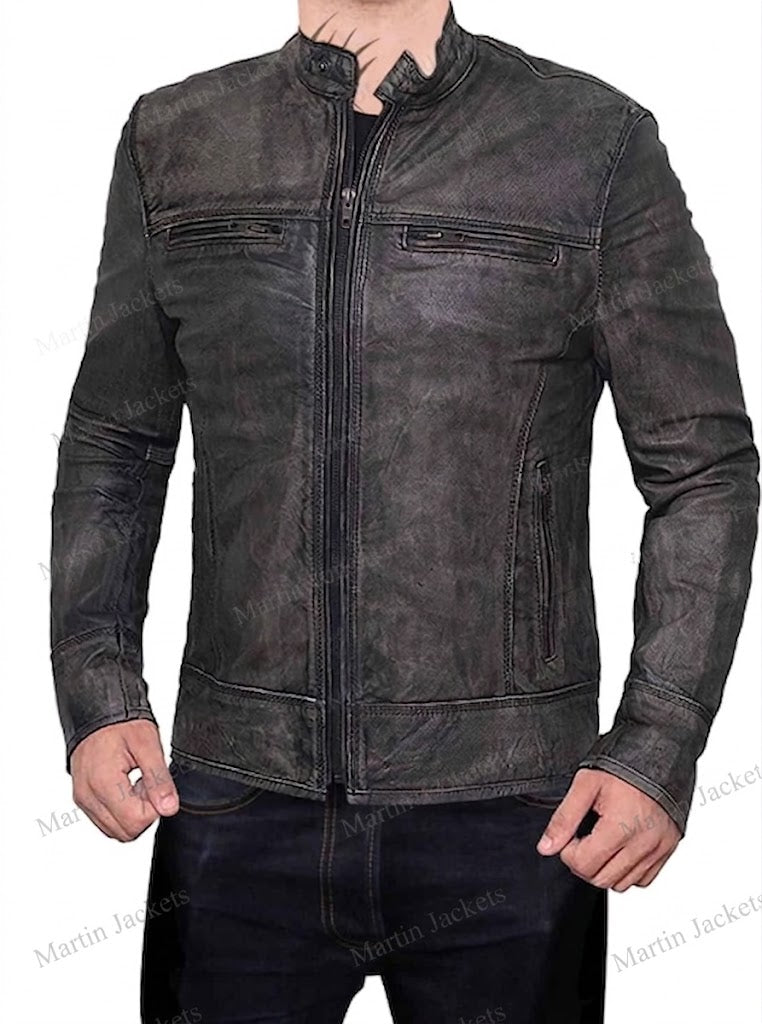 Bomber Lambskin Genuine Leather Jacket