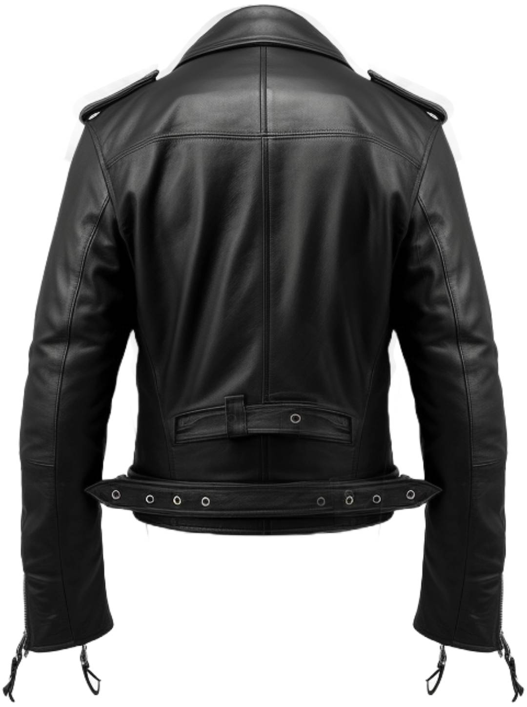 Men Black Biker Leather Jacket - Biker Leather Jacket Black