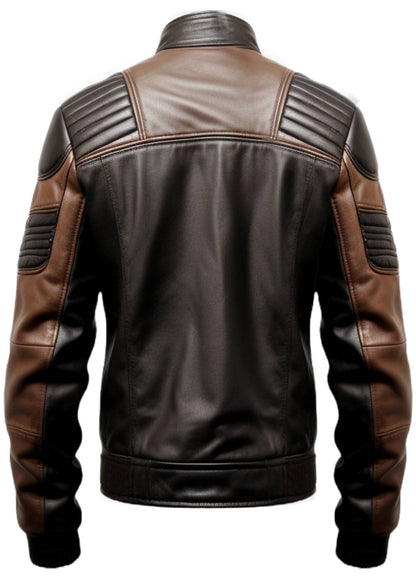 Men Black Leather Jacket - Leather Brown Jacket