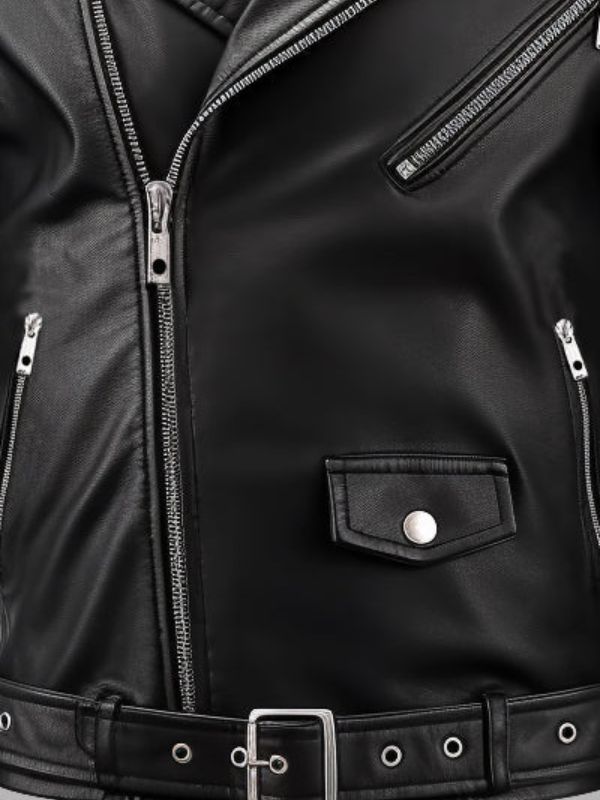 Men Boulevard Black Biker Leather Jacket