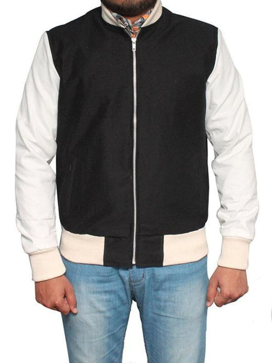 Men Cotton Jacket - Black