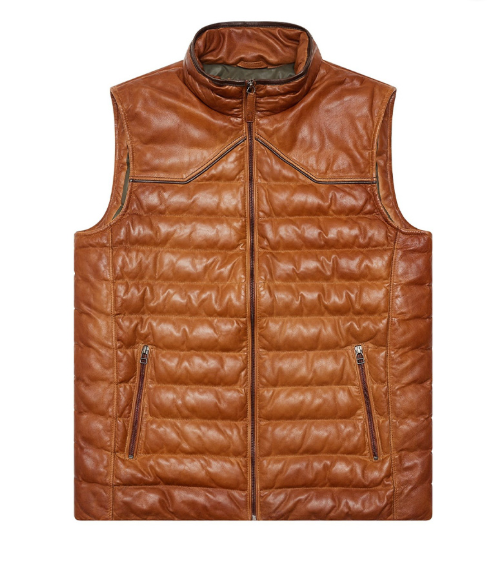 Men Maverick Leather Vest