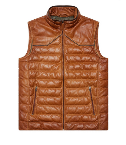 Men Maverick Leather Vest