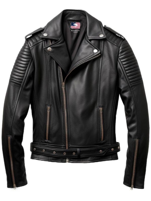 Men Real Leather Biker Jacket - Genuine Leather Jackets