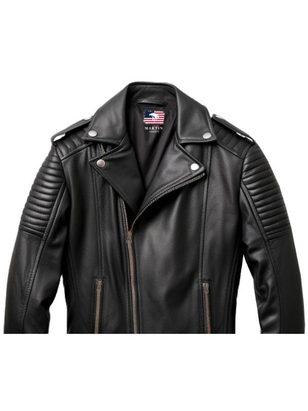Men Real Leather Biker Jacket - Genuine Leather Jackets