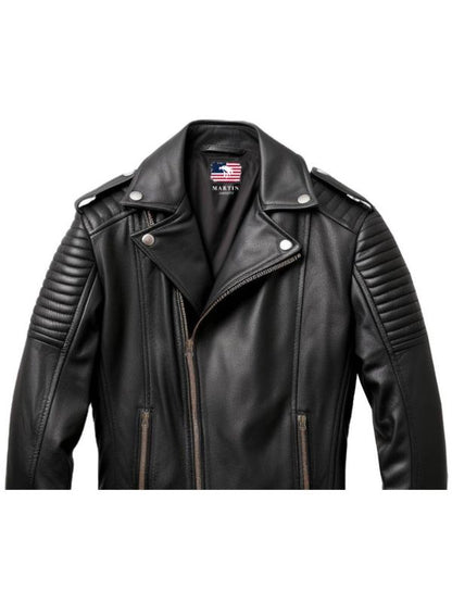 Men Real Leather Biker Jacket - Genuine Leather Jackets