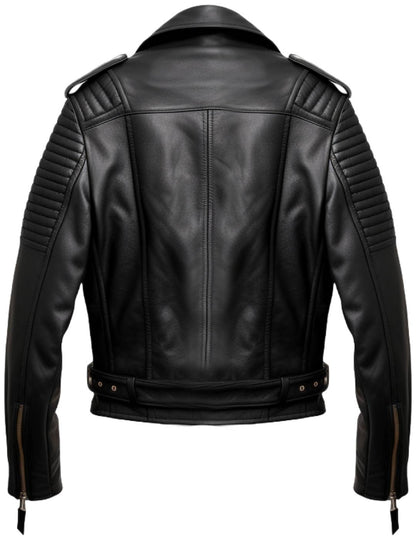 Men Real Leather Biker Jacket - Genuine Leather Jackets