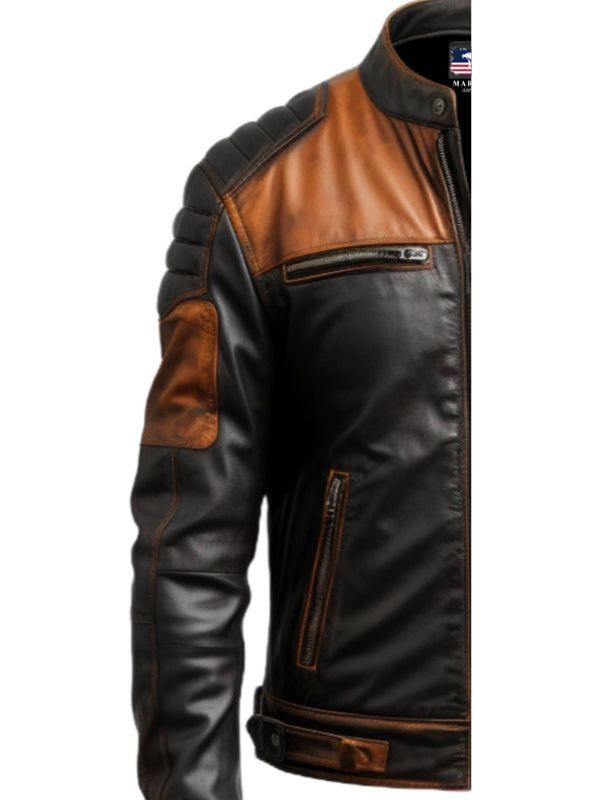 Men Tan Brown Leather Jacket - Jackets for Men