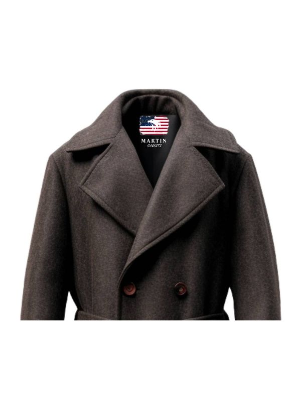 Men Wool Long Coat - Wool coat