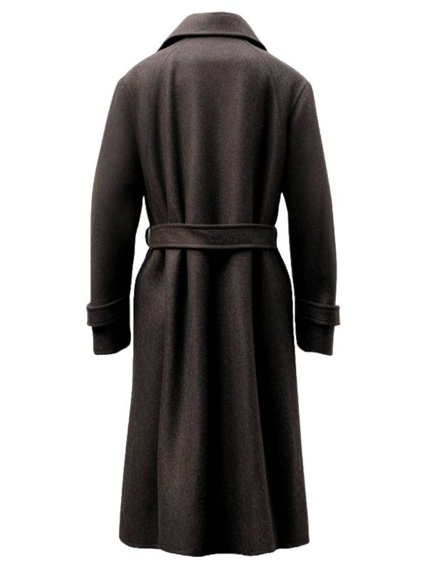 Men Wool Long Coat - Wool coat