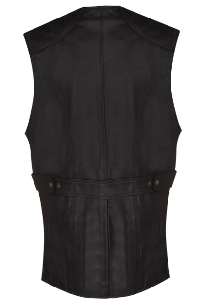Men’s Black CowHide Leather Vest