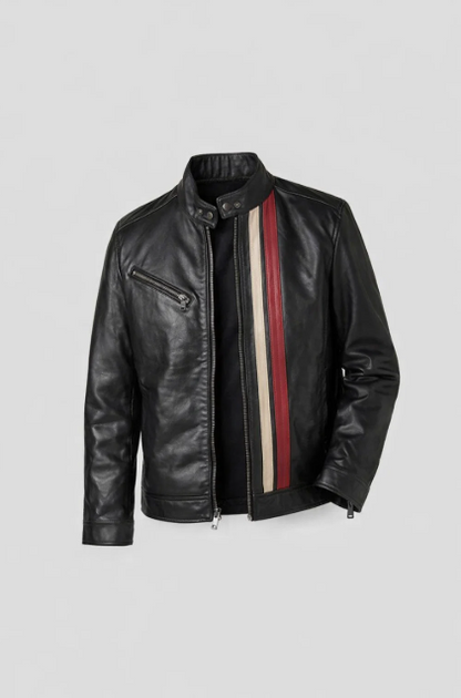 Men’s Black Moto Leather Jacket