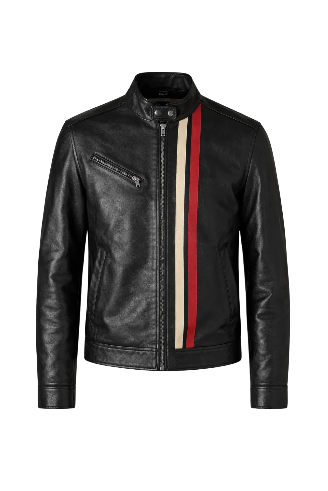 Men’s Black Moto Leather Jacket