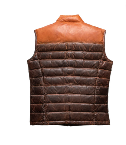 Men’s Bridger Leather Down Puffer Vest