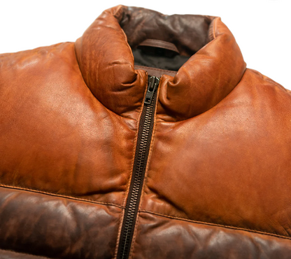 Men’s Bridger Leather Down Puffer Vest