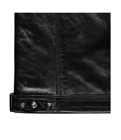 Men’s Classic Black Leather Biker Vest