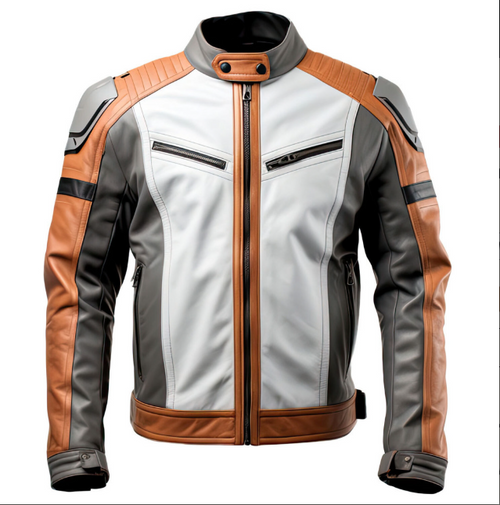 Men’s Sheepskin Cafe Racer Motorcycle Leather Jacket