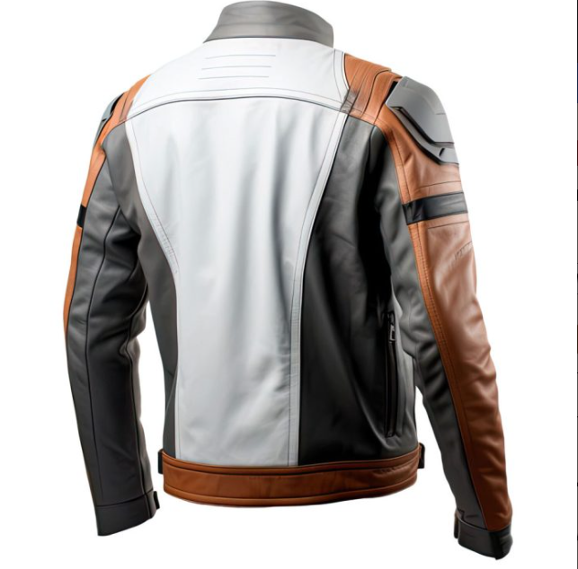 Men’s Sheepskin Cafe Racer Motorcycle Leather Jacket