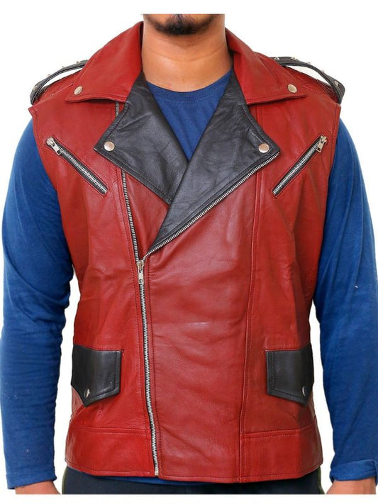 Men's Vintage Biker Leather Vest
