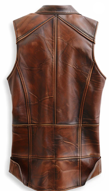 Men’s Vintage Brown Leather Vest