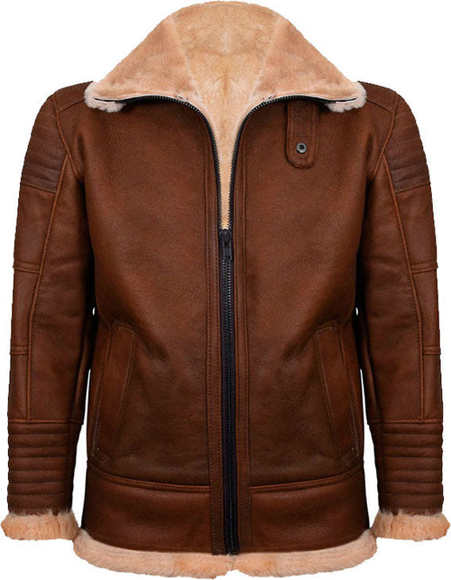 Men’s Brown Nappa Leather Jacket With Fur