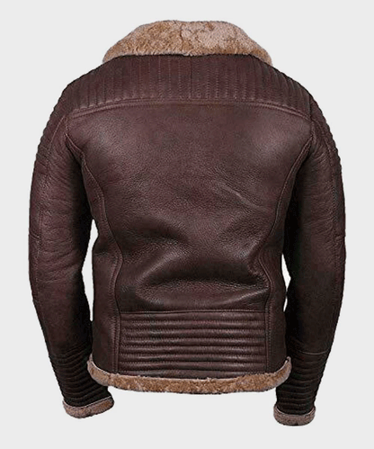 Men’s Sheepskin Shearling Brown Jacket