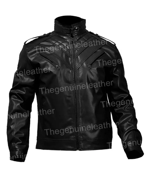 Mens Cafe Racer Leather Jacket