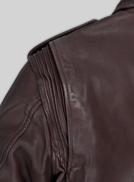 Mens Falcon Burgundy Rider Leather Jacket