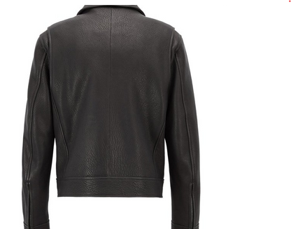 Mens Genuine Leather Biker Jacket
