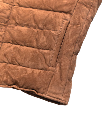 Mens Jackson Suede Brown Leather Vest