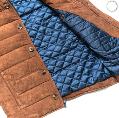 Mens Jackson Suede Brown Leather Vest