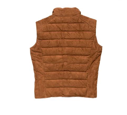 Mens Jackson Suede Brown Leather Vest