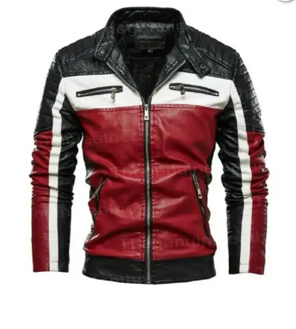 Mens Motorcycle Leather Jacket