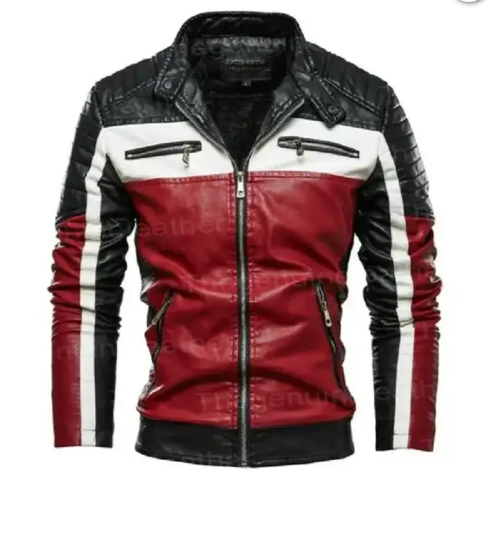 Mens Motorcycle Leather Jacket