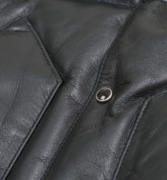 Mens Sherpuff Black Puffer Vest