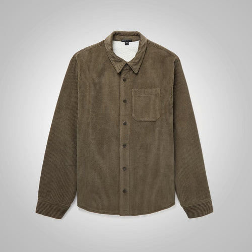 Men’s Soft Shearling Corduroy Jacket
