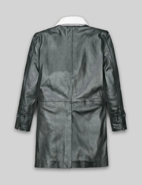 Metallic Lurex Gray Tom Hardy Trench Coat