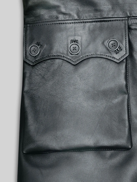 Metallic Lurex Gray Tom Hardy Trench Coat