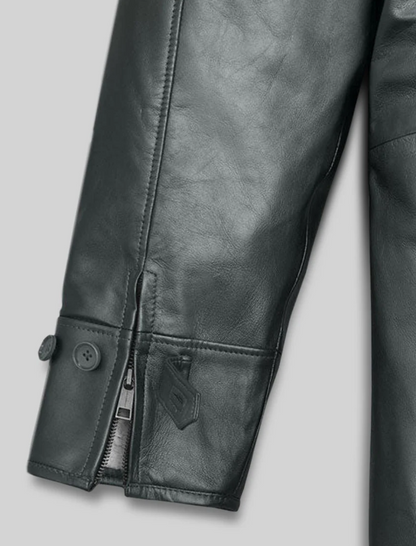 Metallic Lurex Gray Tom Hardy Trench Coat
