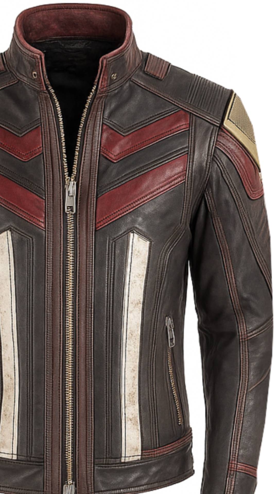 Musa Red Leather Jacket - Leather Jacket for Men Red