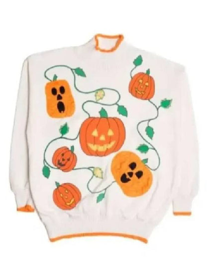 SNL 2025 Sarah Sherman Pumpkins Print Sweatshirt