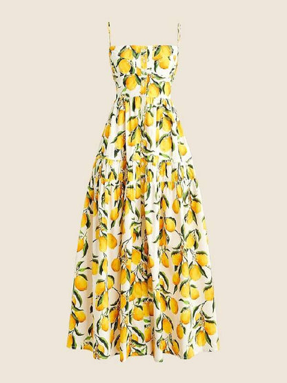 We Were Liars 2025 Candice King Lemon Print Dress