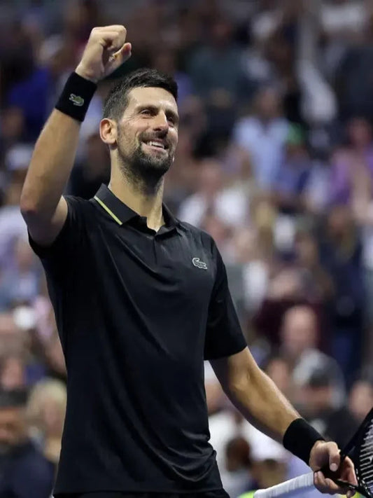 Novak Djokovic 2025 US Open Black Polo Shirt
