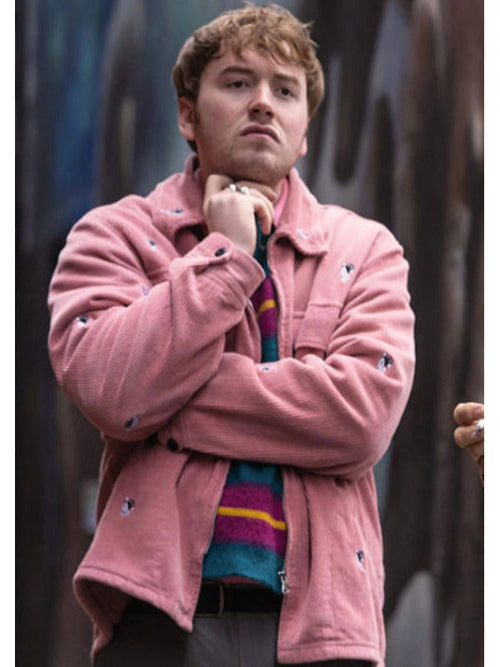 Old Guy 2025 Cooper Hoffman Pink Ice Cream Shirt Jacket